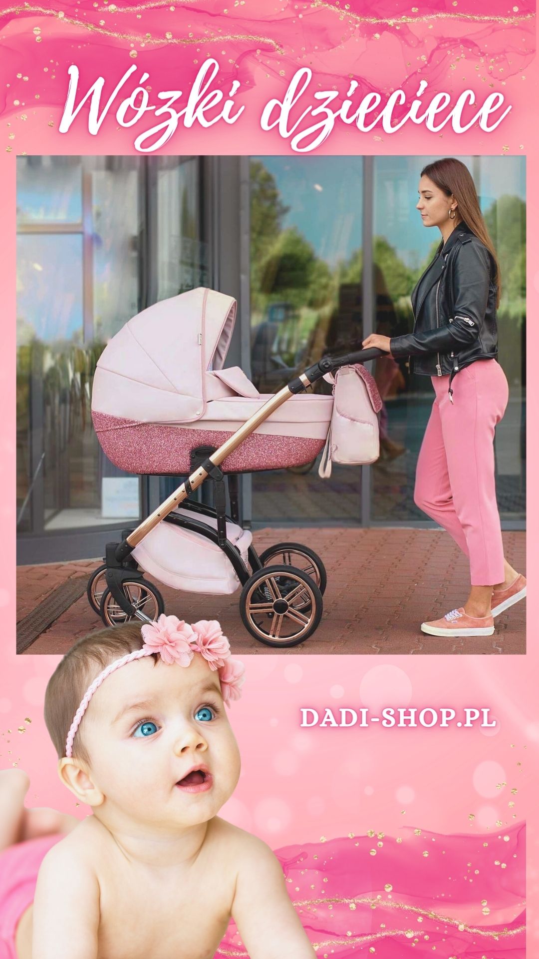 różowe najlepsze wózki dziecięce różowe dla dziewczynki sklep dadi-shop porady